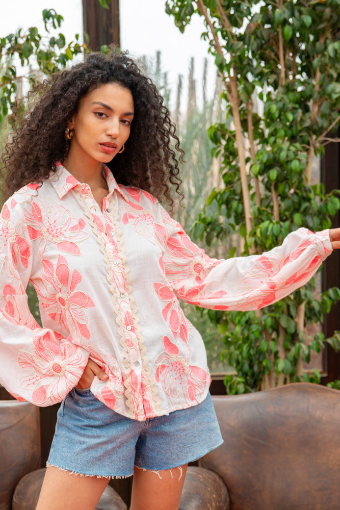 Chemise brodée fluide Betina - Bombers
