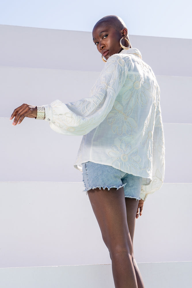 Chemise brodée fluide Betina - Bombers