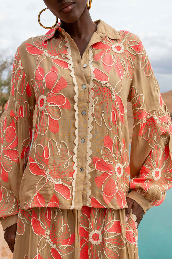 Chemise brodée fluide Betina - Bombers