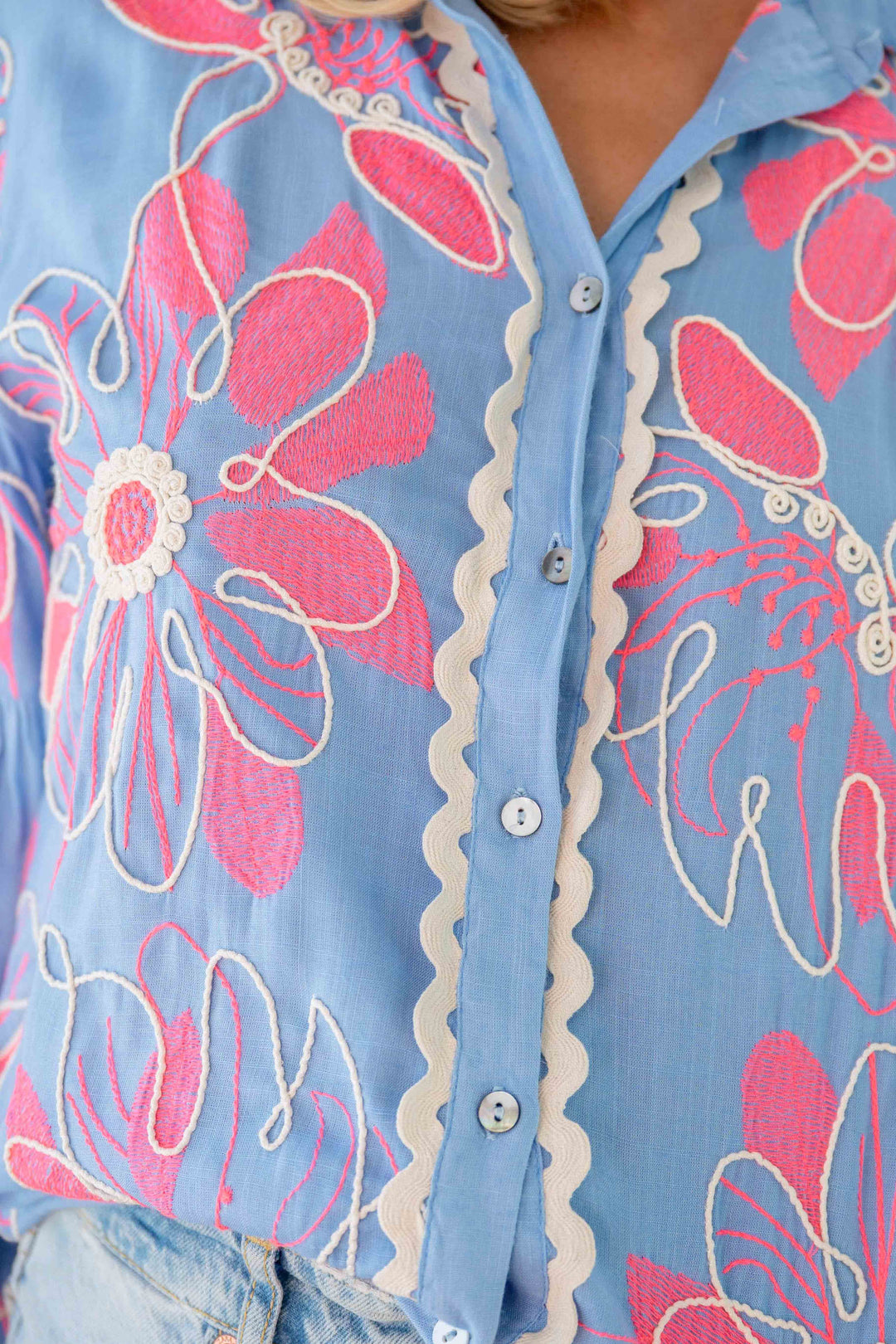 Chemise brodée fluide Betina - Bombers