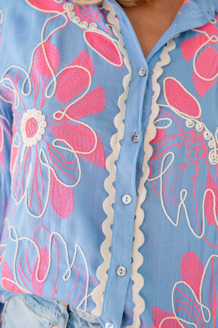 Chemise brodée fluide Betina - Bombers