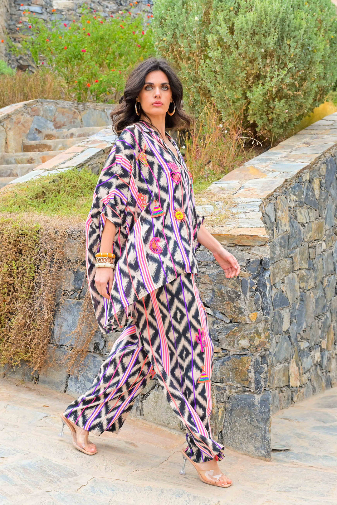 Chemise en lin ample Montana - Taille unique: 36 au 42