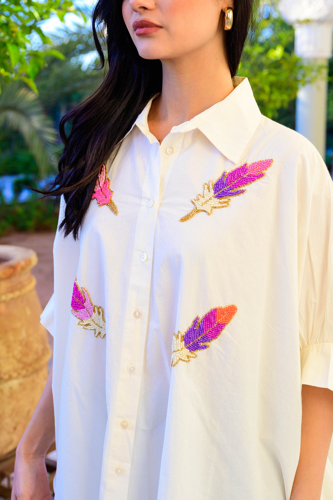Chemise oversize en Coton Marsy - Taille Unique: Du 36