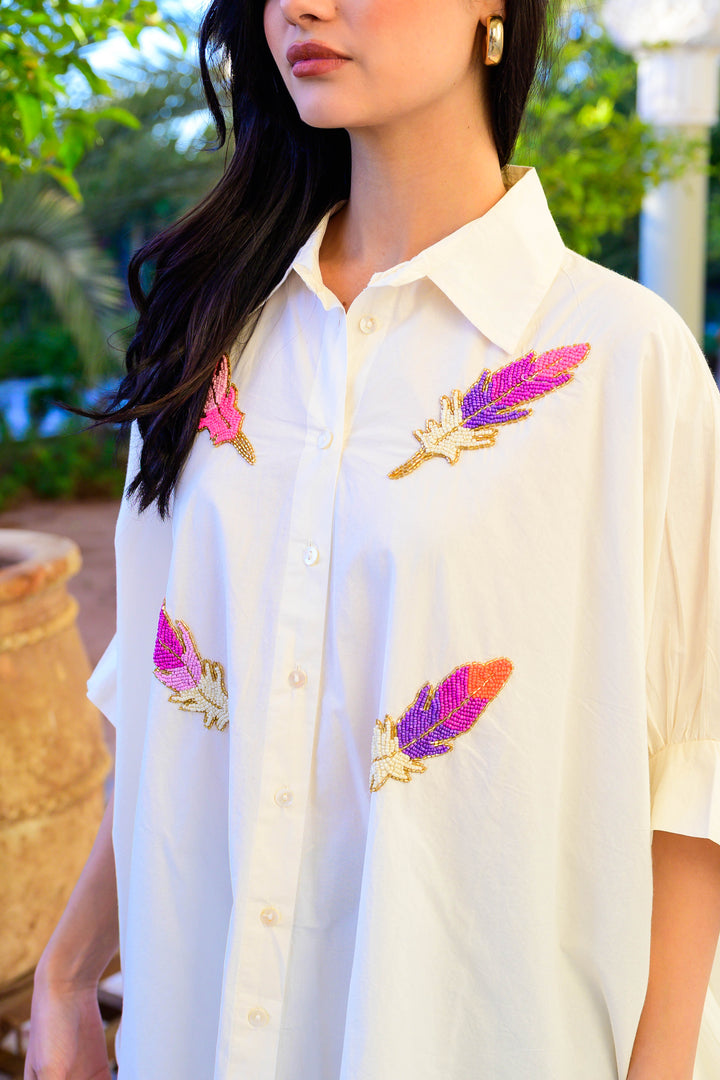 Chemise oversize en Coton Marsy - Taille Unique: Du 36