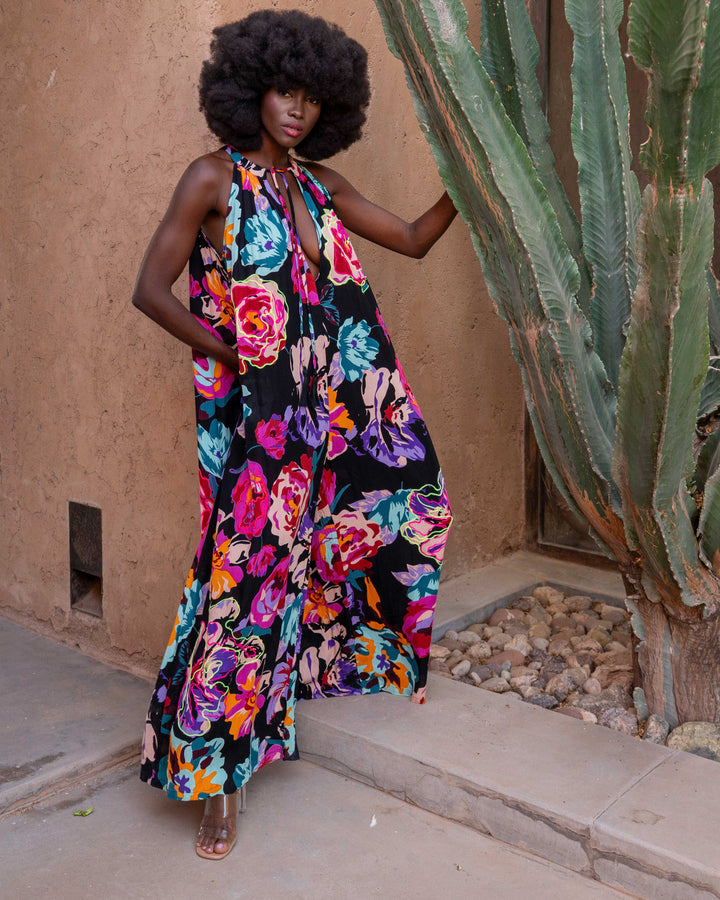 Robe Longue Imprimée Symphonie Sibel - Robes