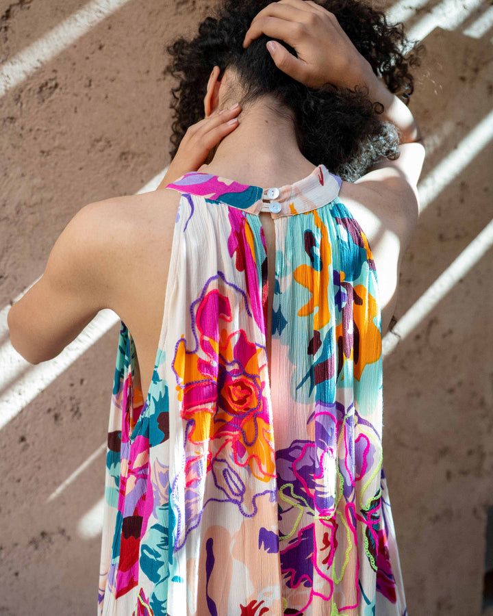Robe Longue Imprimée Symphonie Sibel - Robes