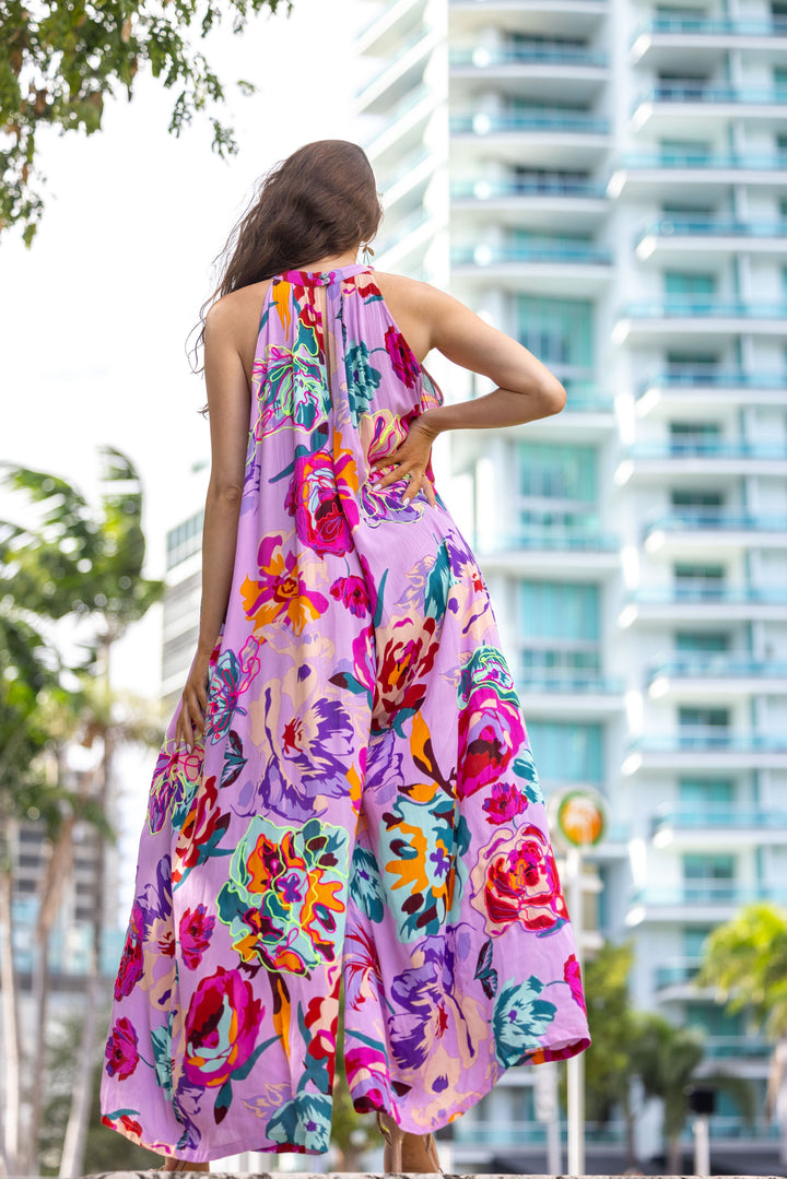 Robe Longue Imprimée Symphonie Sibel - Robes