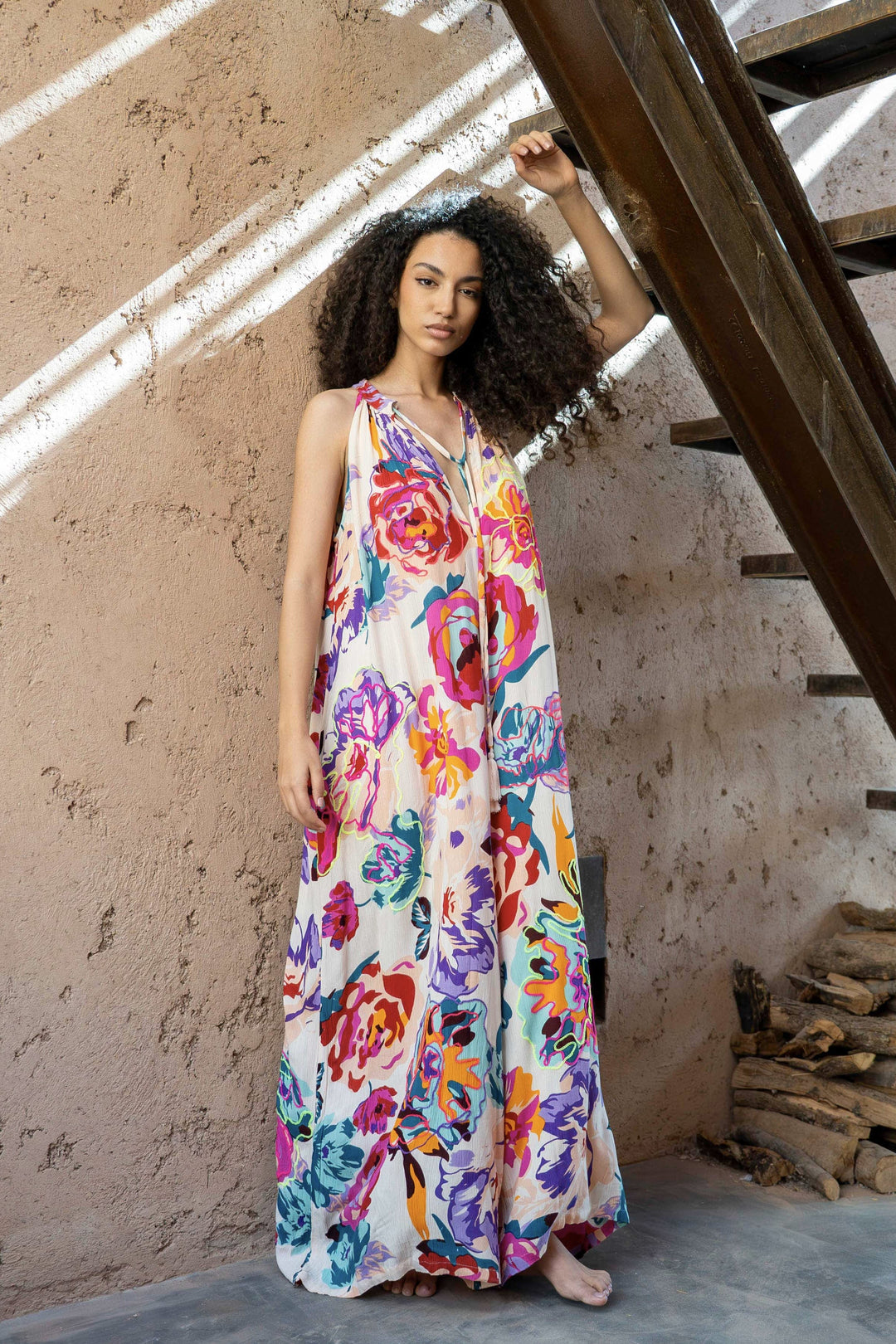 Robe Longue Imprimée Symphonie Sibel - Robes