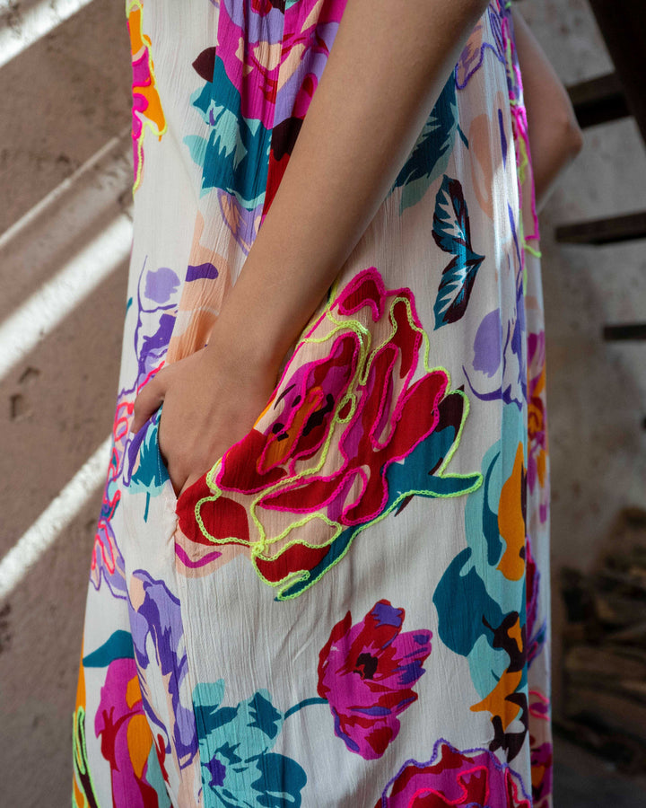 Robe Longue Imprimée Symphonie Sibel - Robes