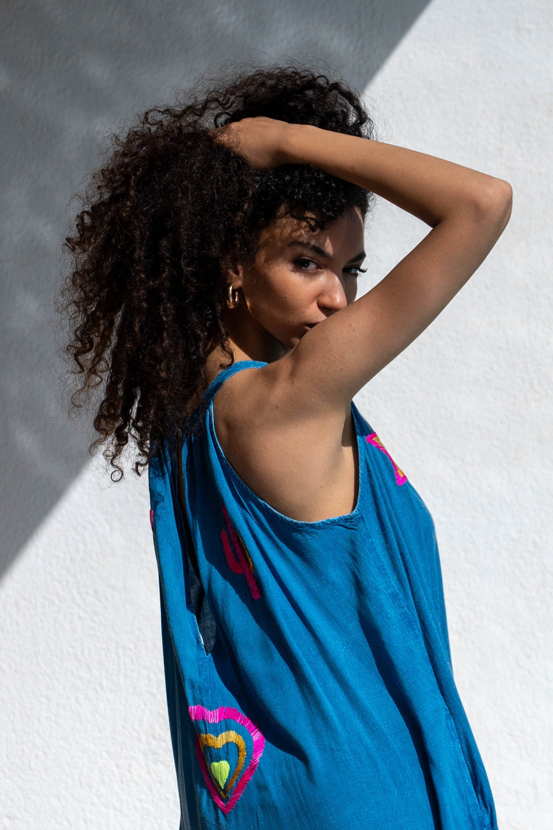 Combinaison Sans Manches Brodée Senati - Combi-Pantalon