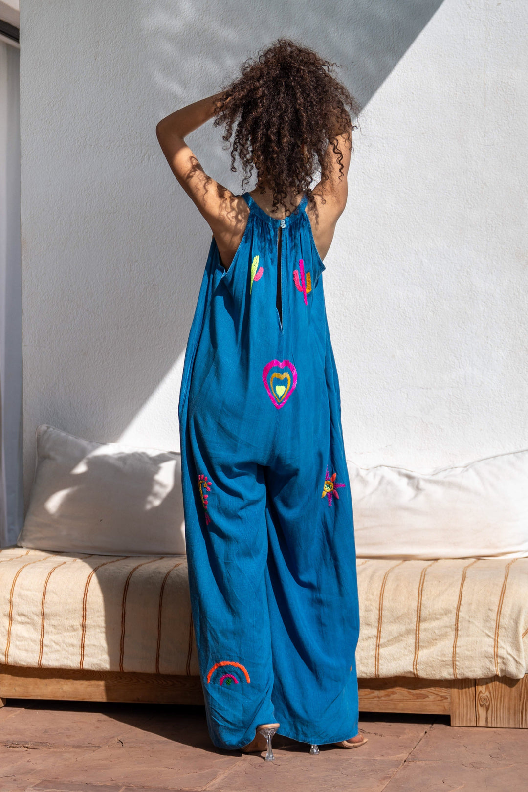 Combinaison Sans Manches Brodée Senati - Combi-Pantalon