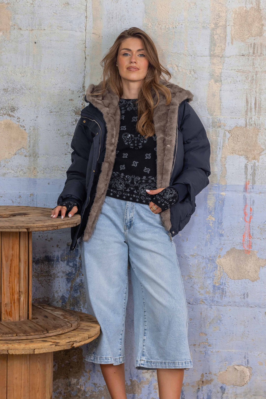 Doudoune 2-en-1 à capuche Angela 2688-016 - GS2688-016