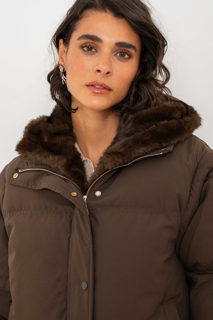 Doudoune 2-en-1 à capuche Angela 2688-016 - GS2688-016