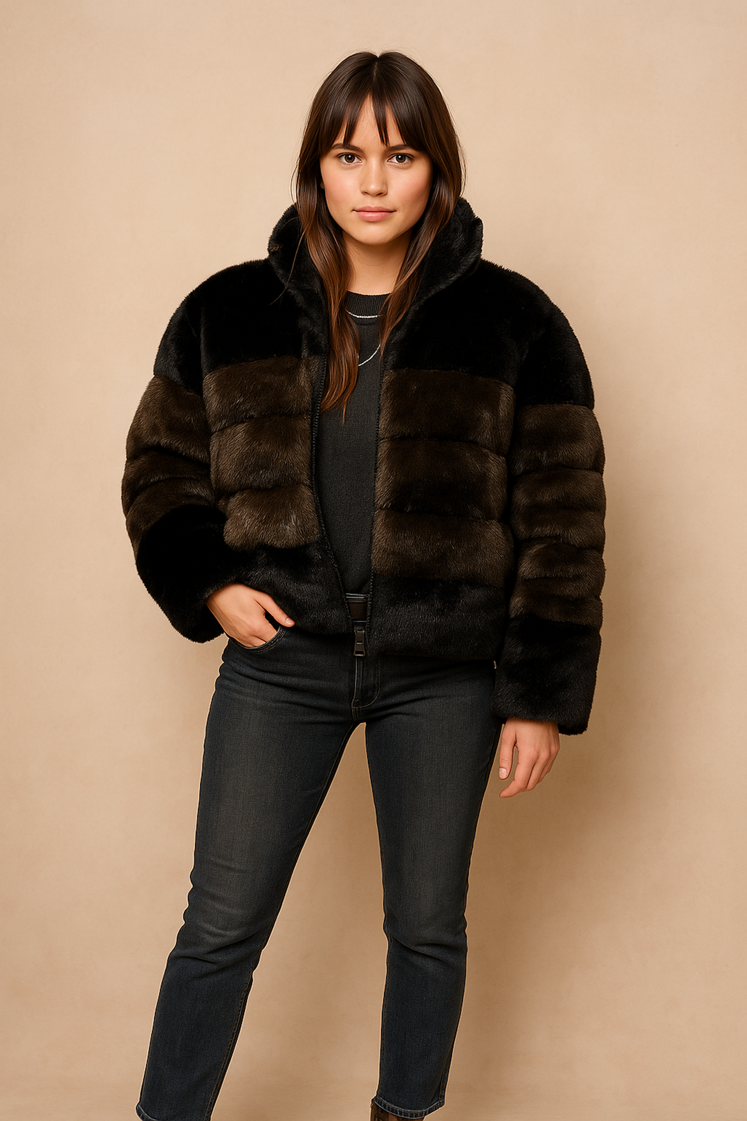 Doudoune en fausse fourrure Marco - manteaux