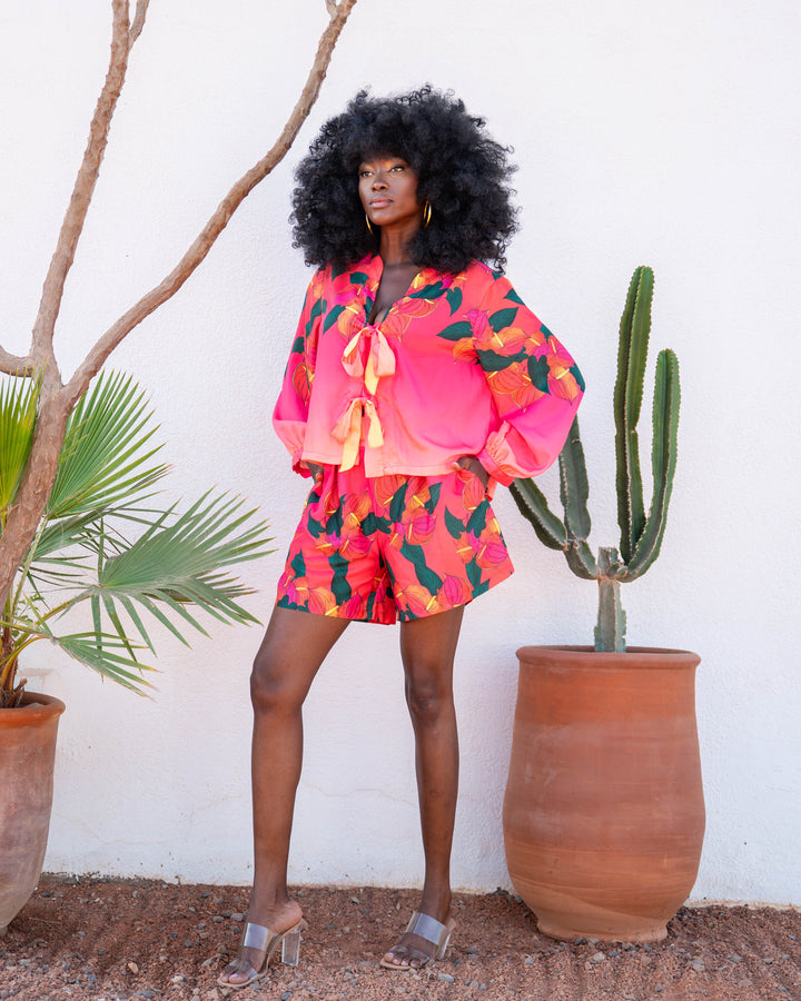 Ensemble Blouse à Nouer & Short Sili - ensembles
