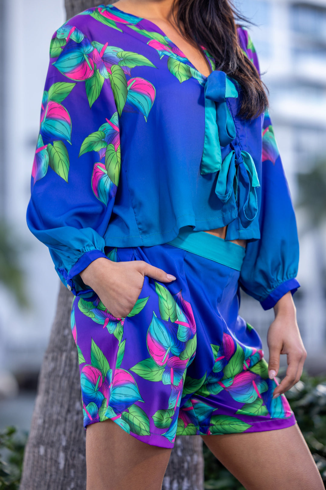 Ensemble Blouse à Nouer & Short Sili - ensembles