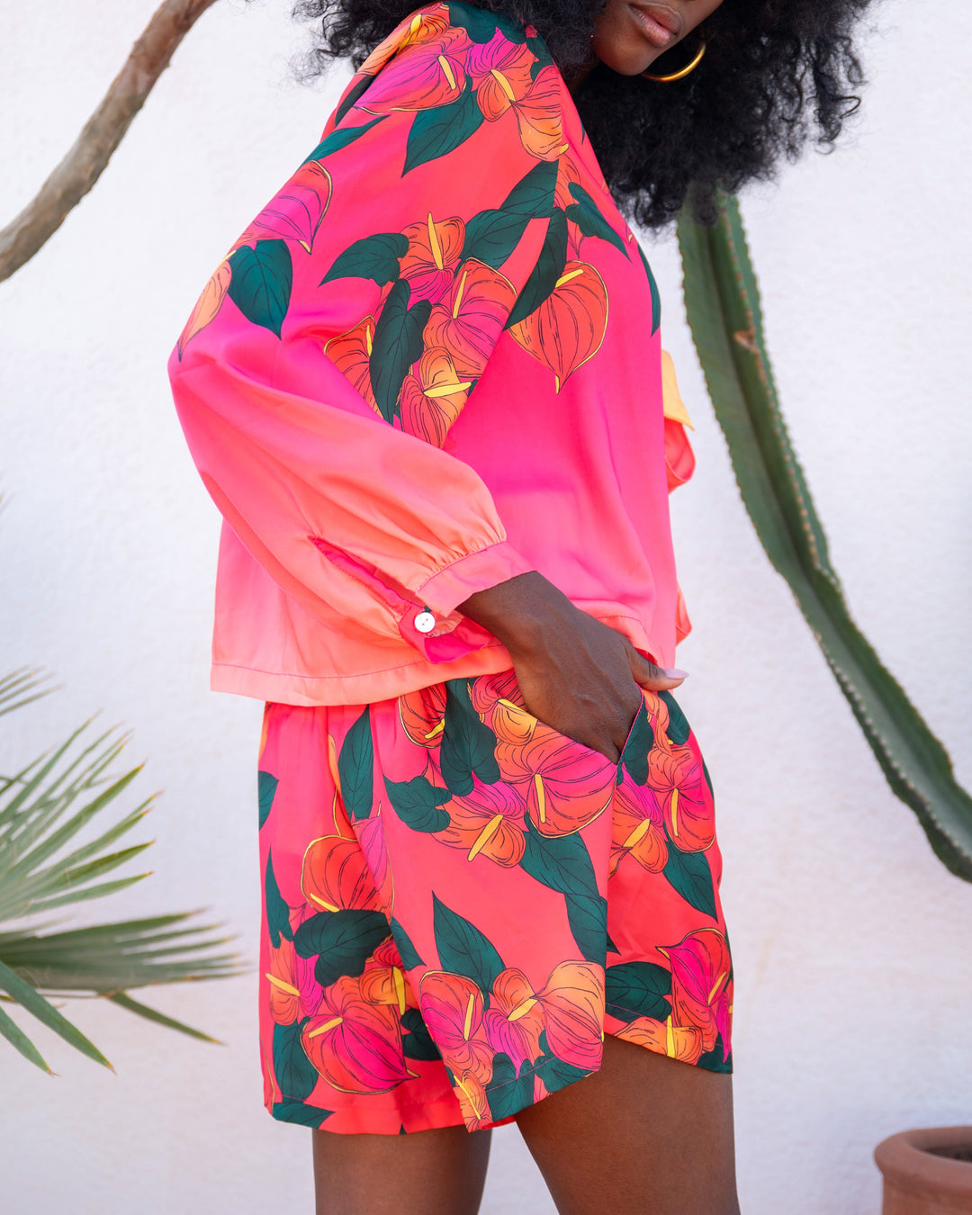 Ensemble Blouse à Nouer & Short Sili - ensembles