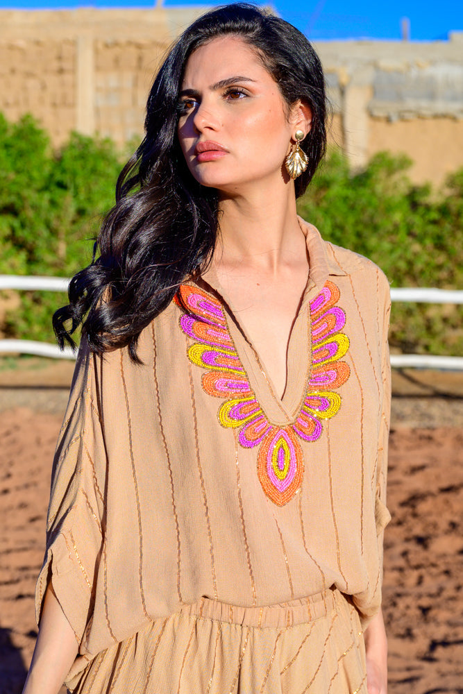 Ensemble blouse & jupe Murano - Taille unique: 36 au 42