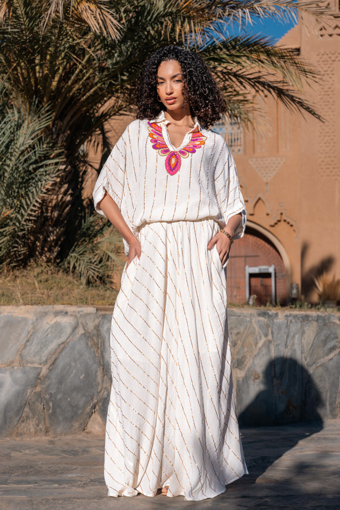 Ensemble blouse & jupe Murano - Taille unique: 36 au 42