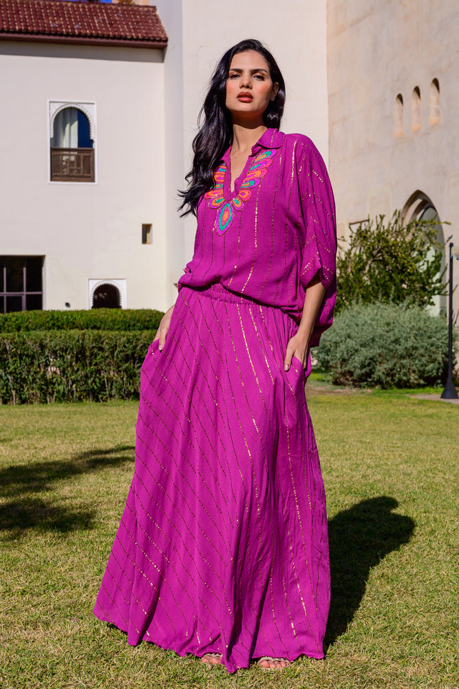 Ensemble blouse & jupe Murano - Taille unique: 36 au 42