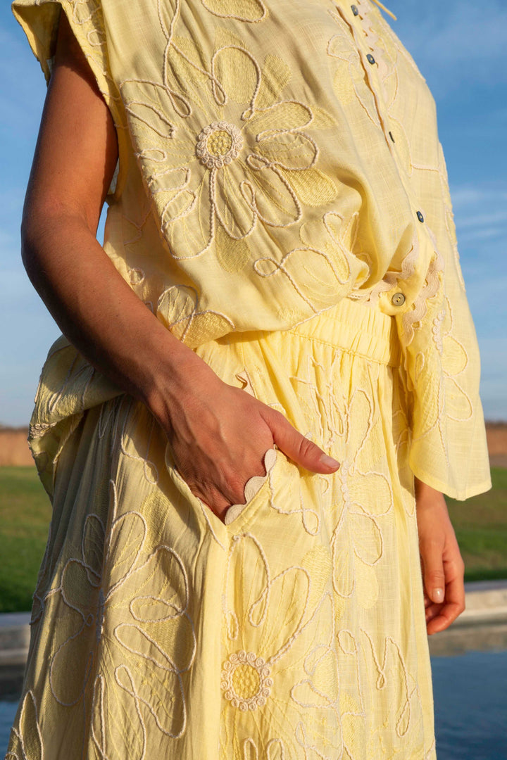 Ensemble chemise brodée & jupe Bonnie - Tops / Blouses
