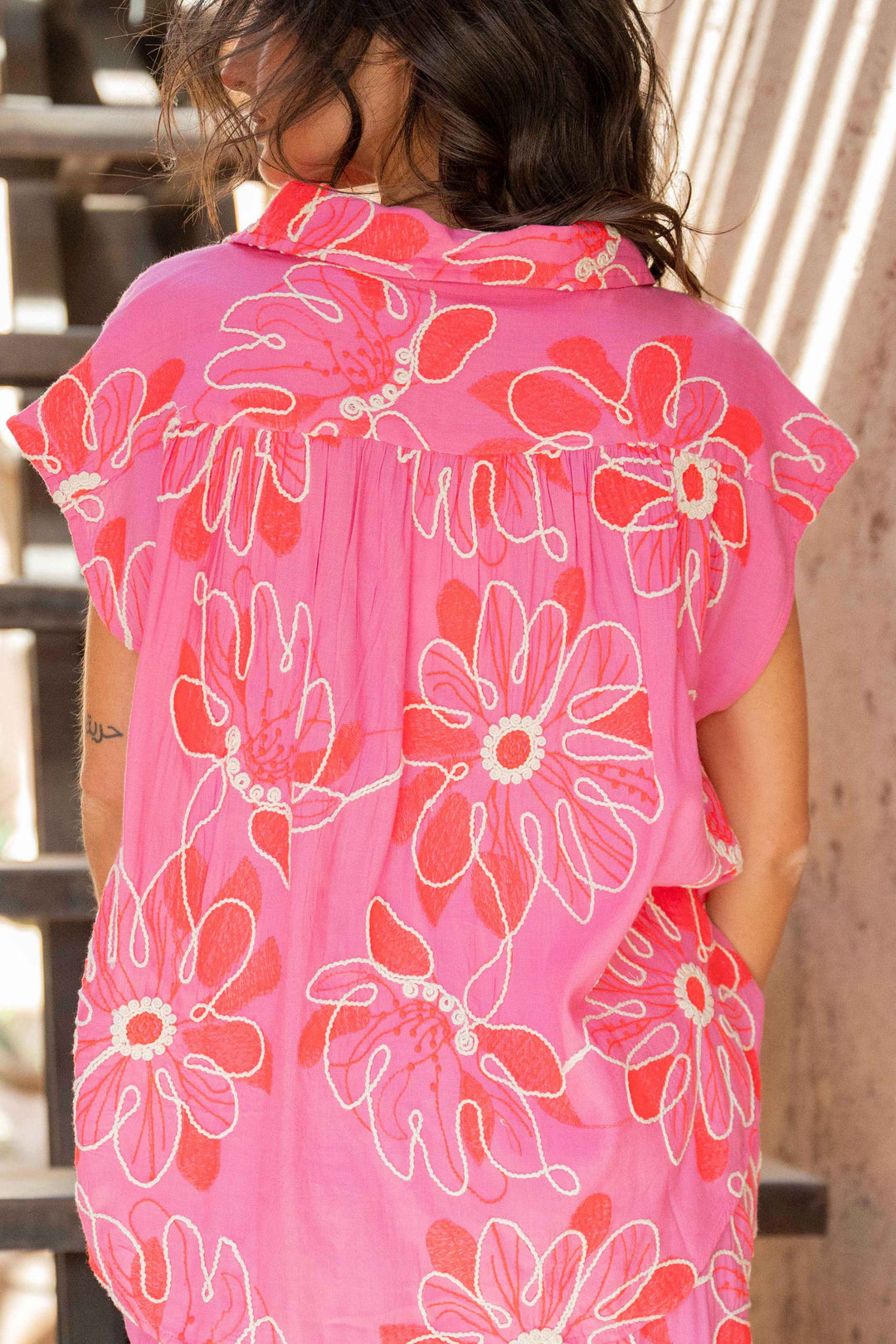 Ensemble chemise brodée & jupe Bonnie - Tops / Blouses
