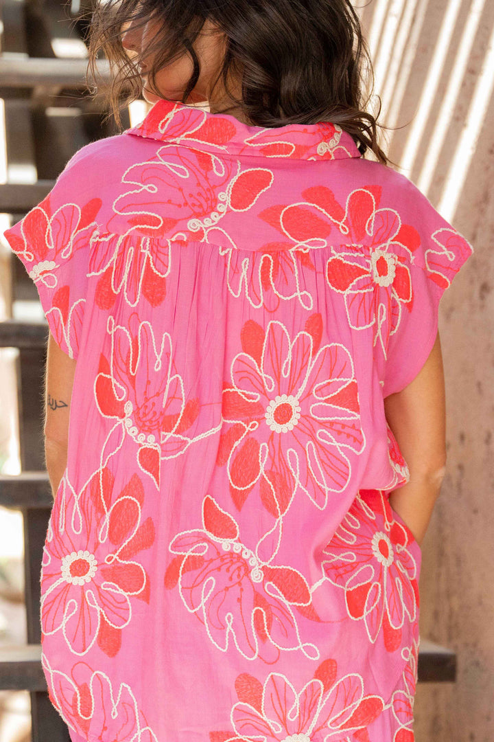 Ensemble chemise brodée & jupe Bonnie - Tops / Blouses