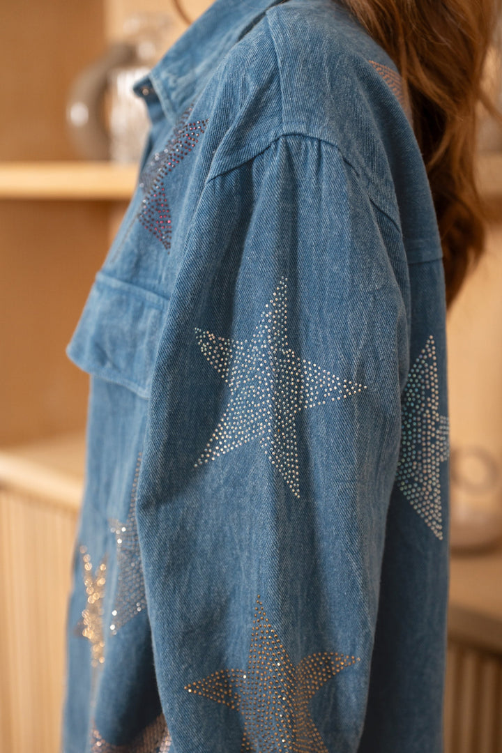 Ensemble Denim étoiles brodés Sofia/Strike ensembles