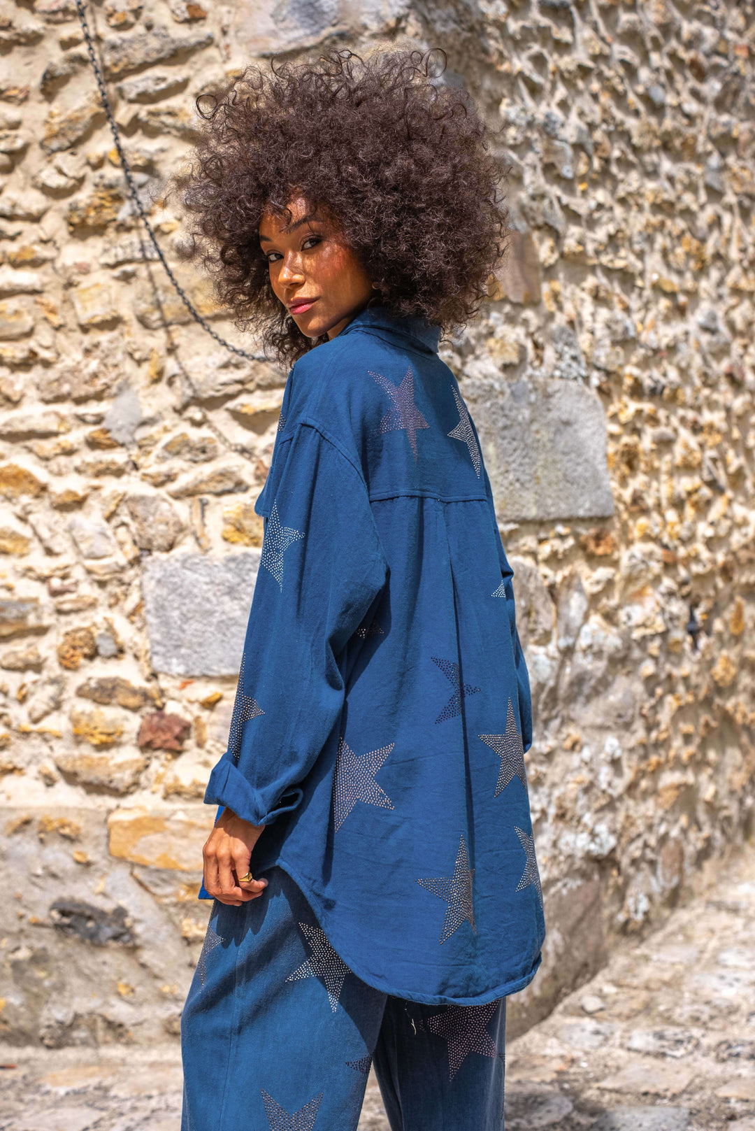 Ensemble Denim étoiles brodés Sofia/Strike ensembles