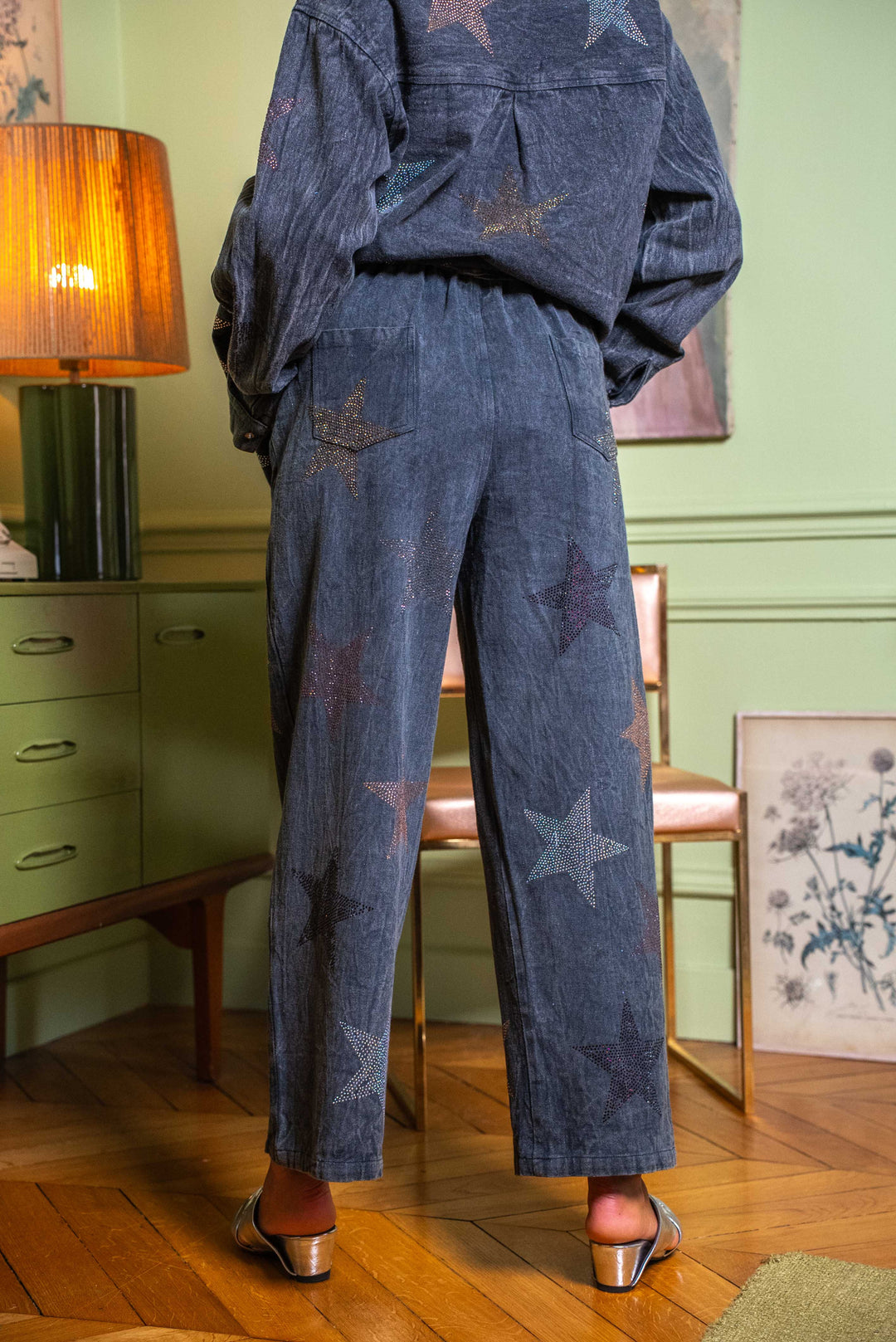 Ensemble Denim étoiles brodés Sofia/Strike ensembles