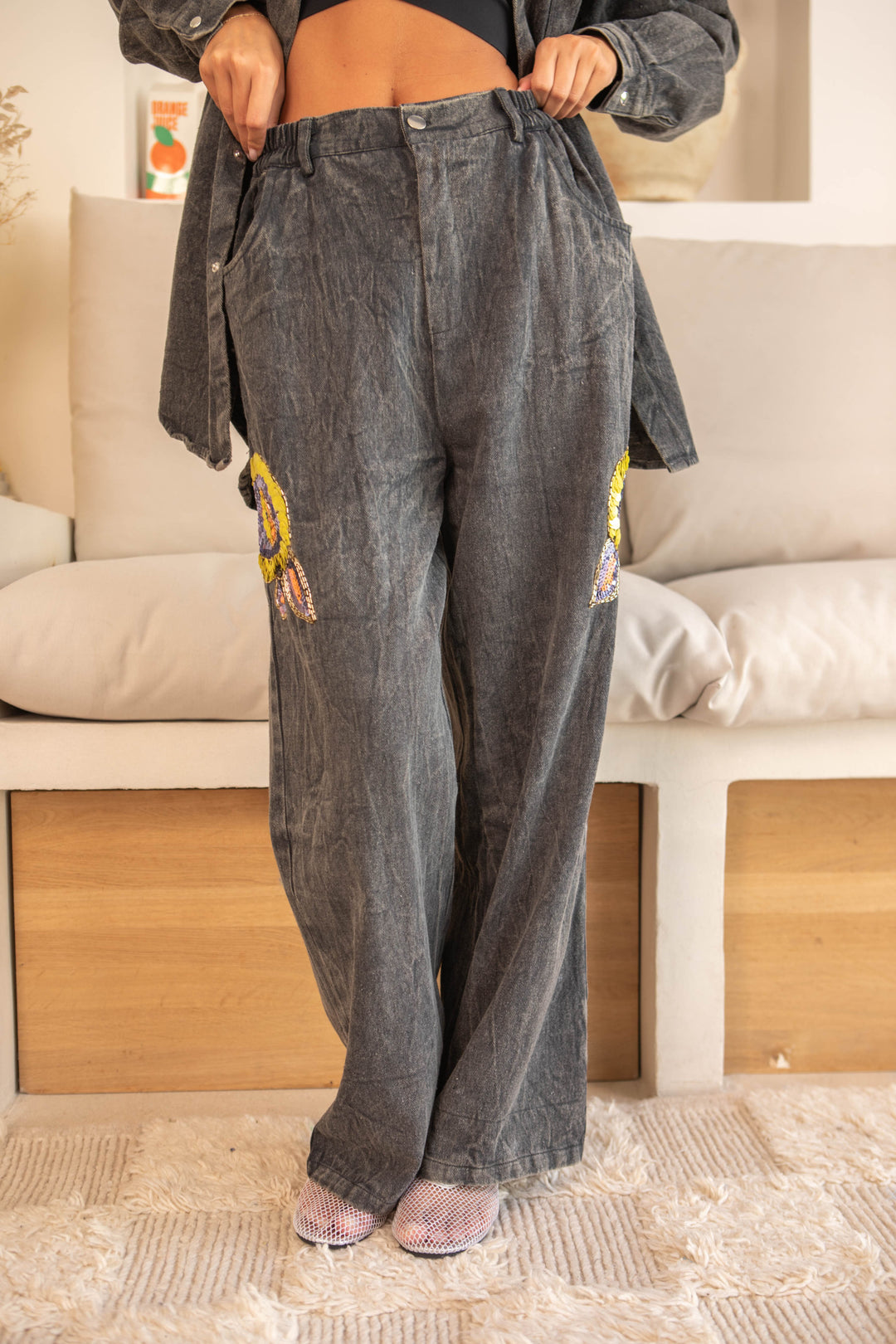 Ensemble Denim Sequins brodés Sono/Song ensembles