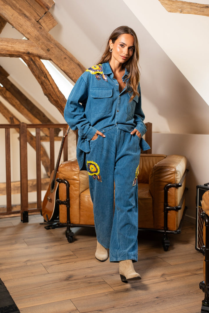 Ensemble Denim Sequins brodés Sono/Song ensembles