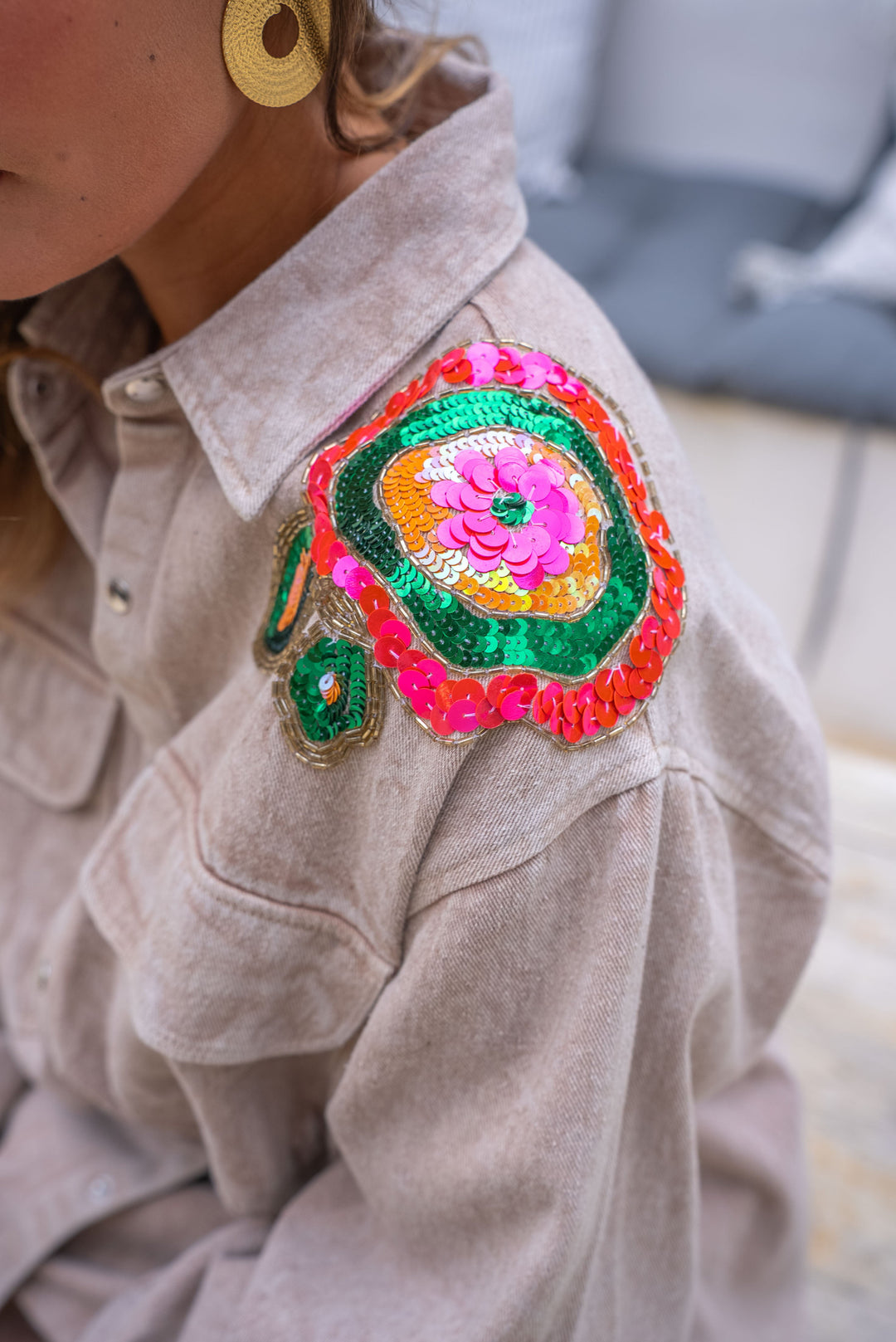 Ensemble Denim Sequins brodés Sono/Song ensembles