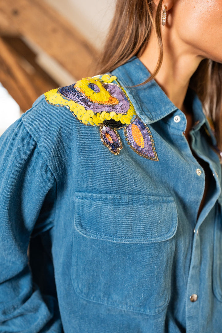 Ensemble Denim Sequins brodés Sono/Song ensembles