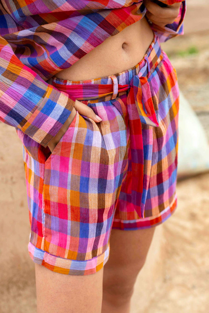 Ensemble en coton Blouse + Short Solina - ensembles