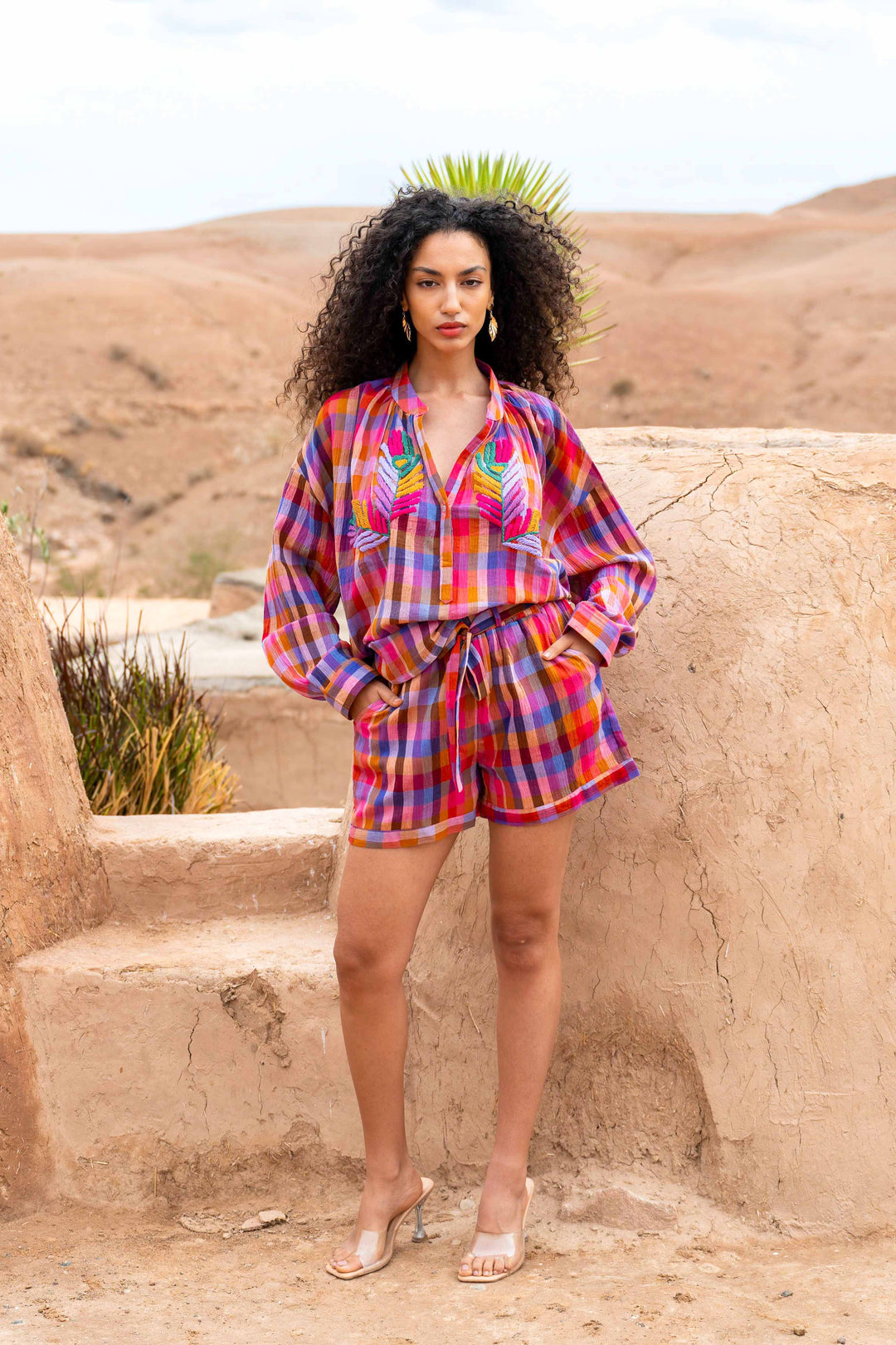 Ensemble en coton Blouse + Short Solina - ensembles