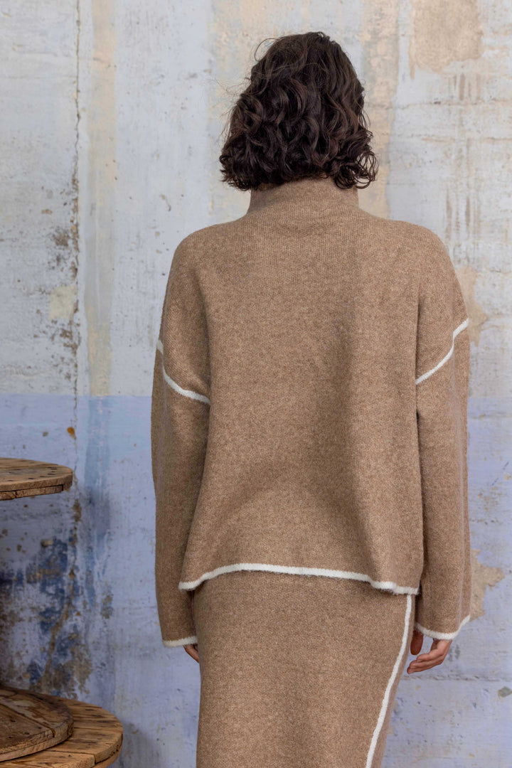 Ensemble en maille pull et jupe longue Dory 2694 - ensembles