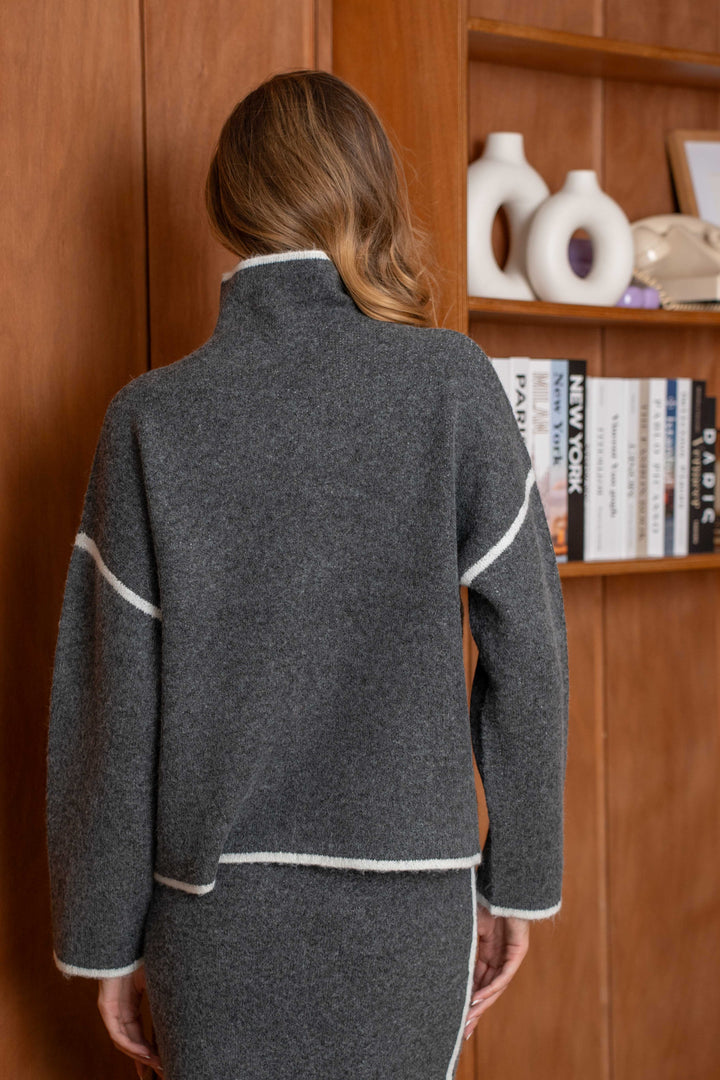 Ensemble en maille pull et jupe longue Dory 2694 - ensembles