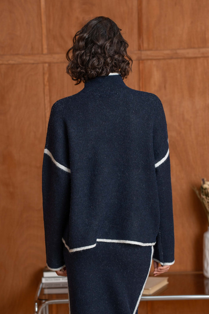 Ensemble en maille pull et jupe longue Dory 2694 - ensembles