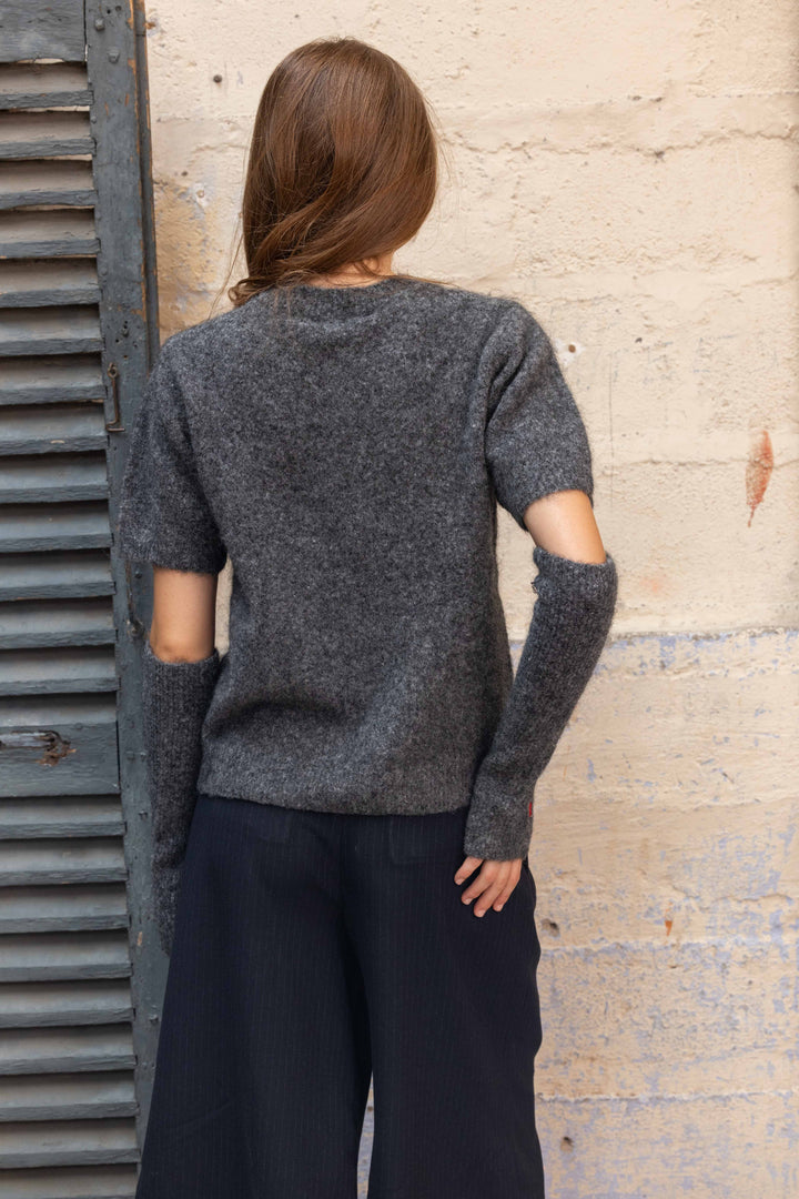 Ensemble pull et mitaines assorties Chérie 2701 - Taille