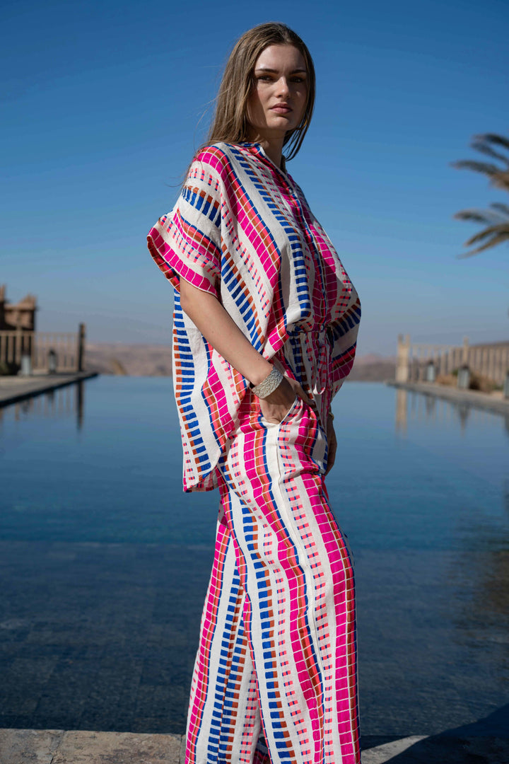 Ensemble Rayé Top & Pantalon San Remo - ensembles