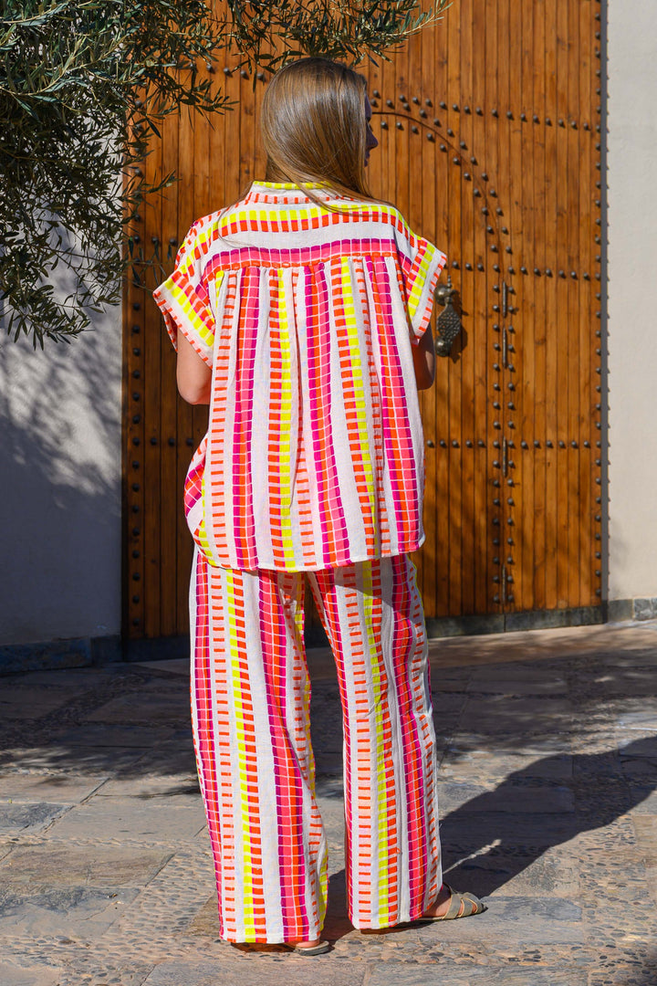 Ensemble Rayé Top & Pantalon San Remo - ensembles