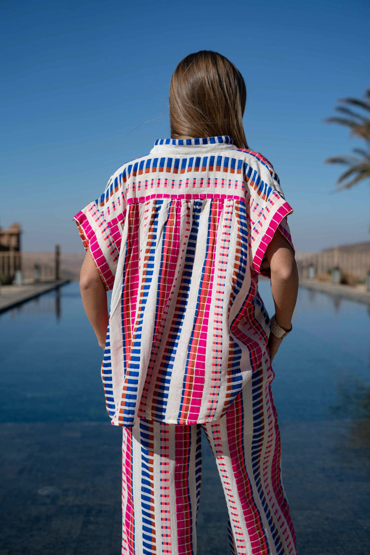 Ensemble Rayé Top & Pantalon San Remo - ensembles