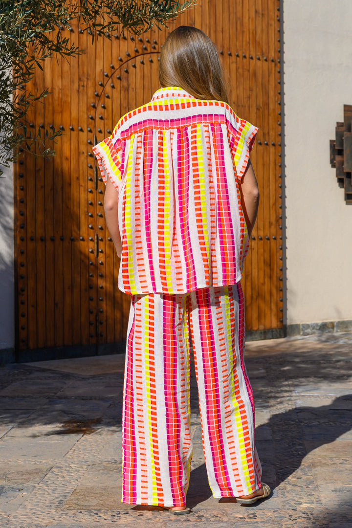 Ensemble Rayé Top & Pantalon San Remo - ensembles