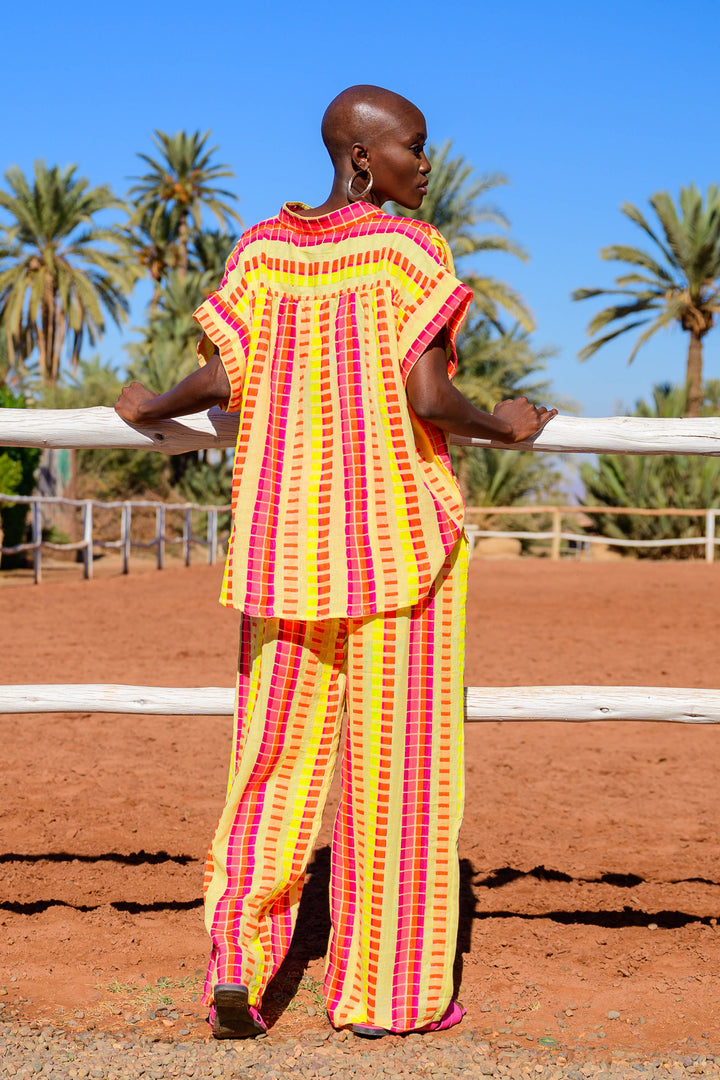 Ensemble Rayé Top & Pantalon San Remo - ensembles