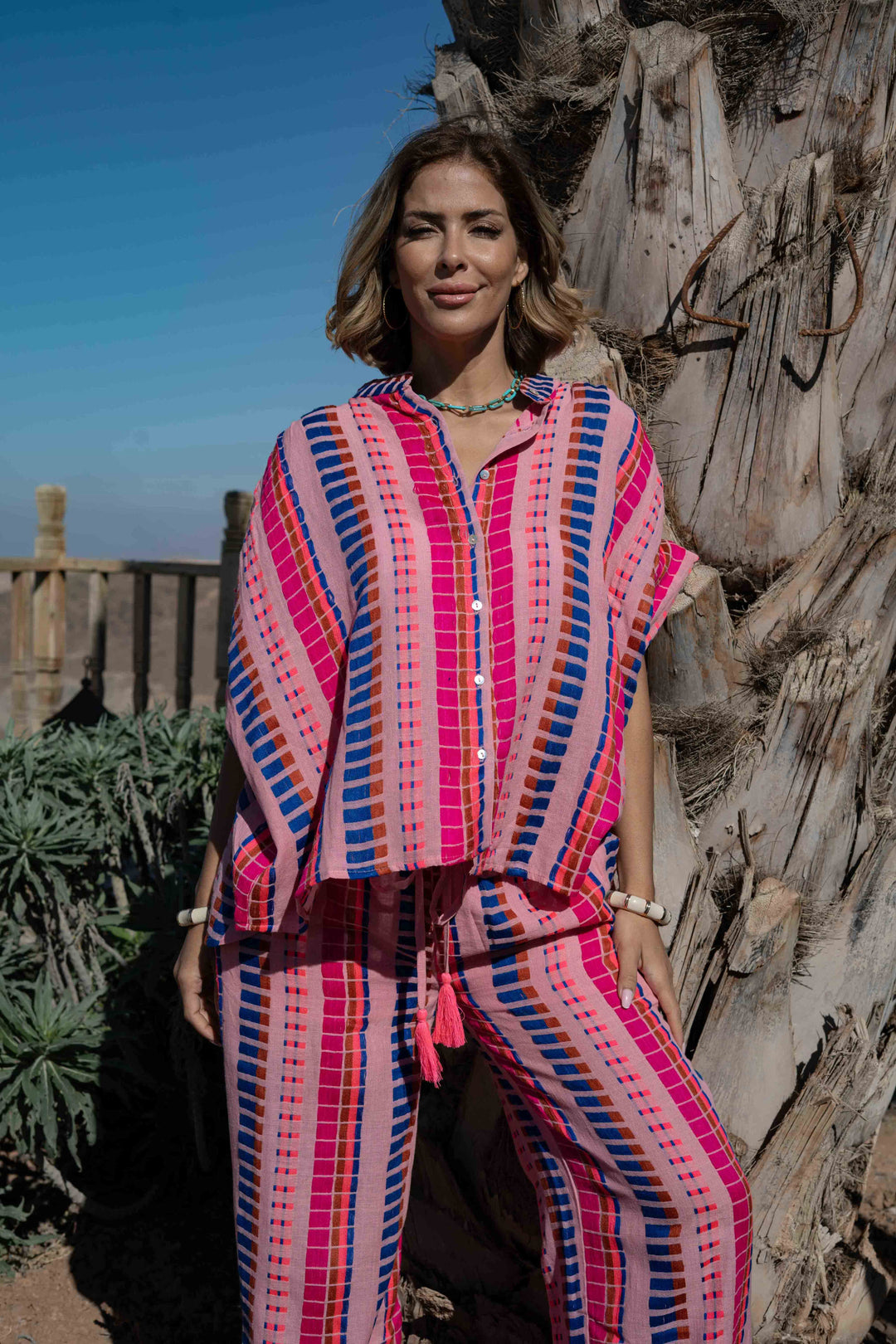 Ensemble Rayé Top & Pantalon San Remo - ensembles