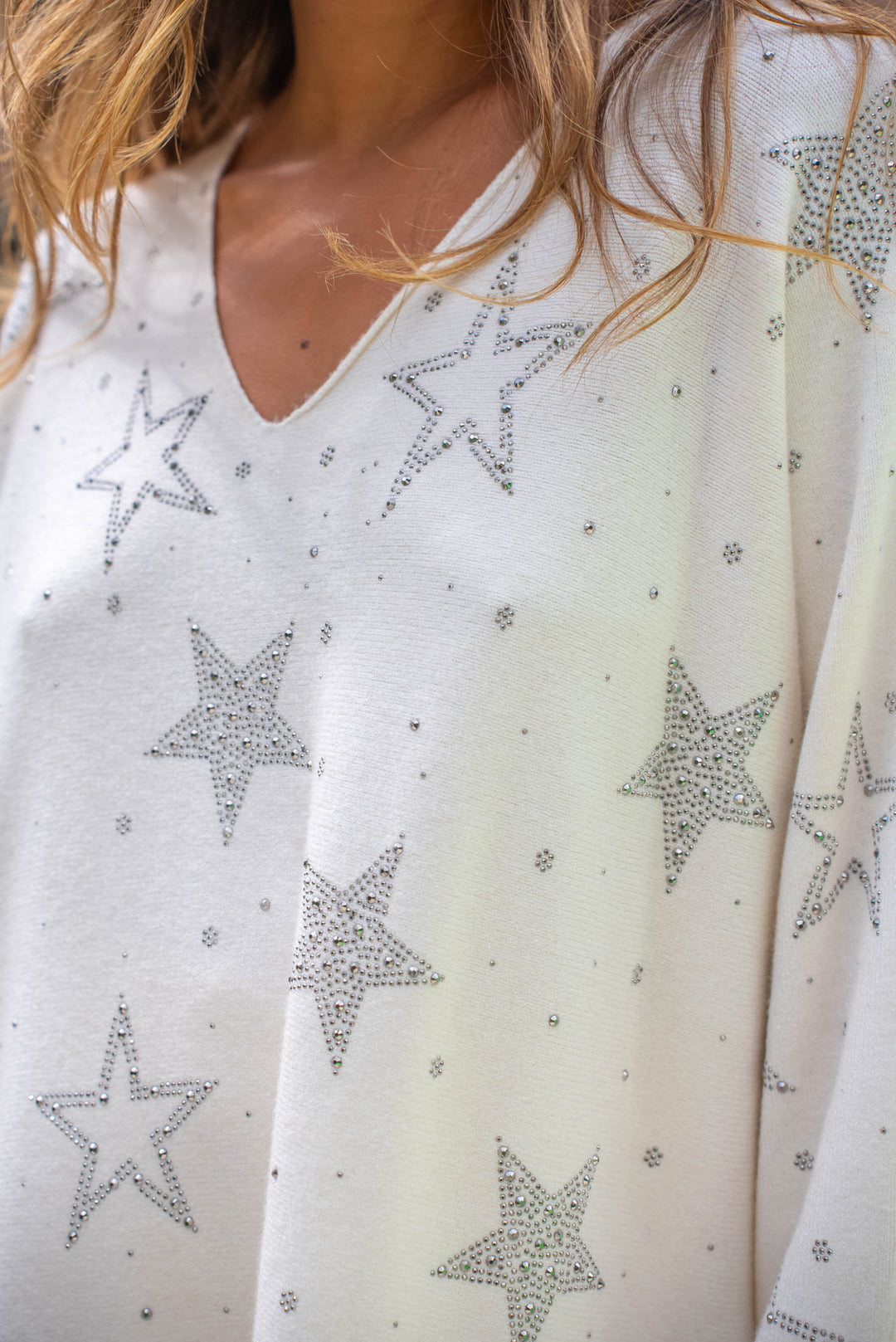 Ensemble Shaine Strass - Taille unique / Ecru - ensembles