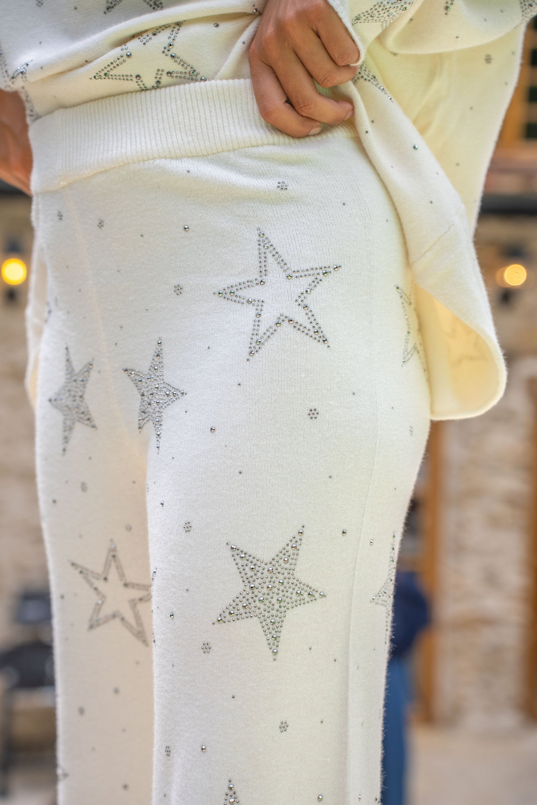 Ensemble Shaine Strass - Taille unique / Ecru - ensembles