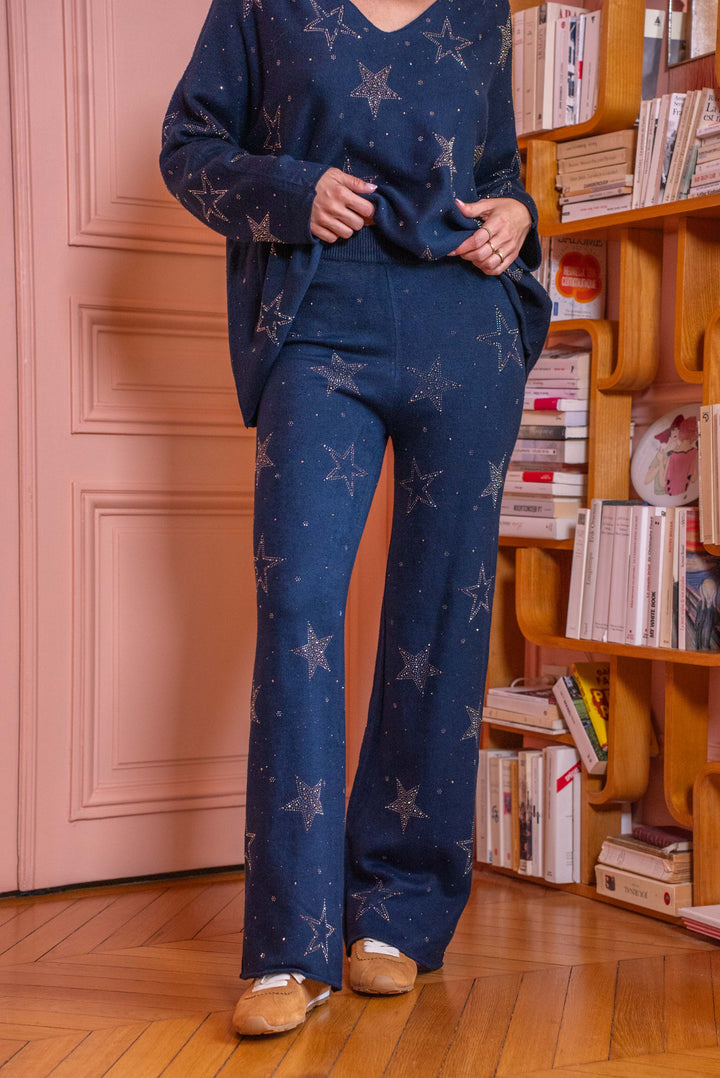 Ensemble Shaine Strass - Taille unique / Marine - ensembles