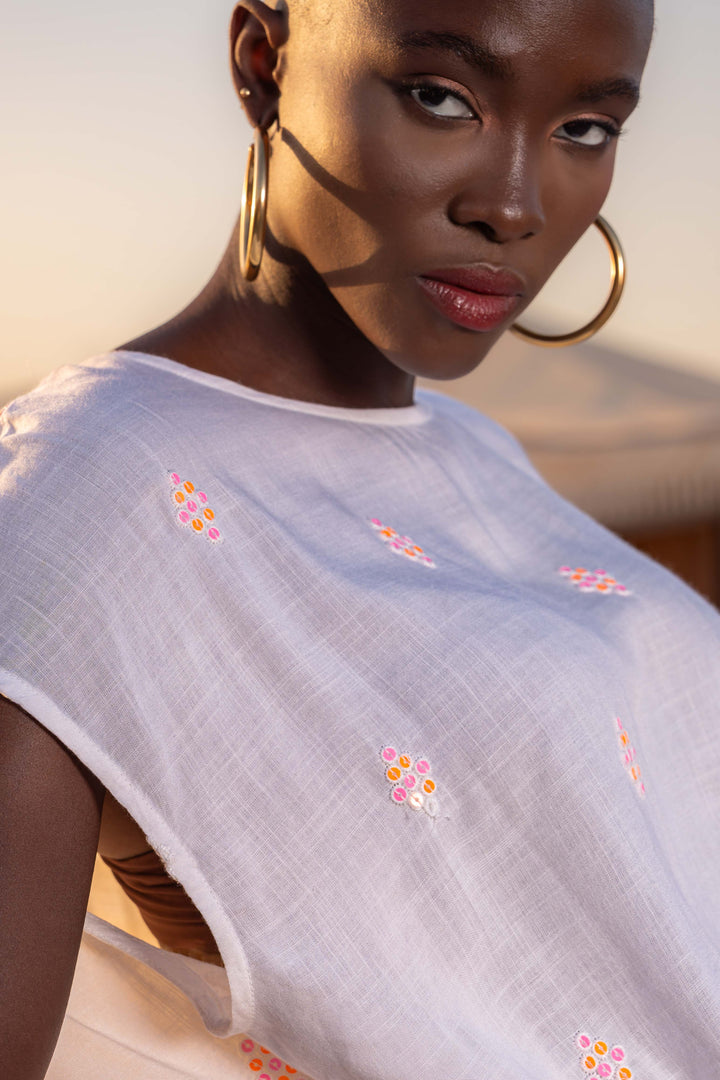 Ensemble Top & Jupe Fluide à Sequins Neva - Taille unique: